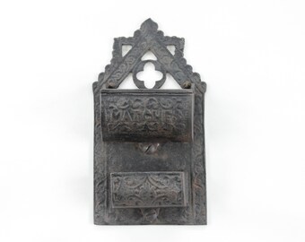 Vintage Cast Iron Match Holder