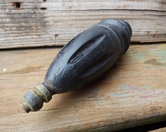 Vintage finial wood post cap architectural salvage ornamental top decorative embellishment