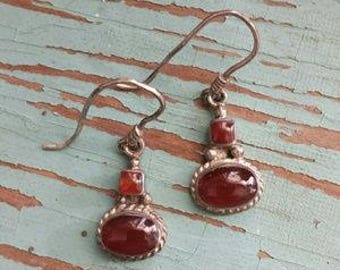 Vintage Carnelian Earrings