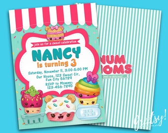 Num Noms Invitation, Num Noms Birthday, Num Noms Party, Num Noms Invite, Num Noms Printables, Num Noms Invite, Num Noms Printables, Num Noms
