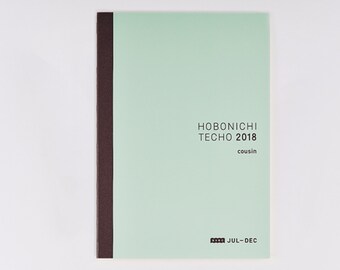 Hobonichi techo avec Cousin July - Dec 2018 planner A5 size New