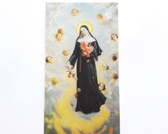 Saint Rita of Cascia Holy Card Prayer Card Missal Bookmark
