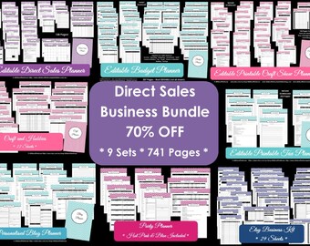 Direct Sales Party Checklist Planner Editable Business Planner