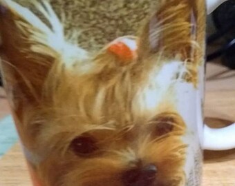 Yorkie, Westie, Chihuahua,Pug, ect...Personalised Photo Printed Mugs,and Coasters. Pet, Dog, Kids,