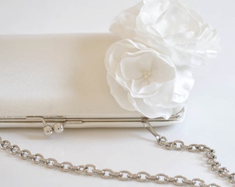 Off White - Bridal Clutch - Bridesmaid Clutch - Wedding clutch - Large clutch