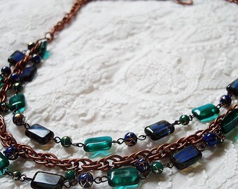 Forest Foray- necklace - handmade necklace