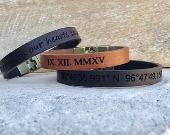 FREE SHIPPING-Bracelets For Men,Customized Men Bracelet, Mens Bracelet,Men Leather Bracelet,Men Personalized Bracelet,Men's Bracelets,Men's