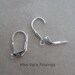 4 sterling silver leverback 925 shield ear wires
