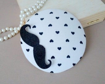 "Bibi" hat / fascinator - hearts & mustache