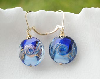 Blue Murano Glass earrings