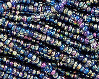 10/0 Ultramarine Metallic glow Czech seed beads