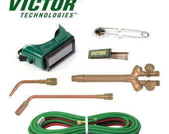 Victor Torch Kit Cutting 100FC, 4-MFA-1, 0-W-1, 3/16 Hose Goggles Striker