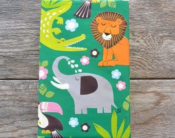 Jungle Wrapping Paper, 20 Square Feet - Lion Gift Wrap - Elephant Wrapping Paper - Crocodile Paper - Toucan Gift Wrap - Safari Animal