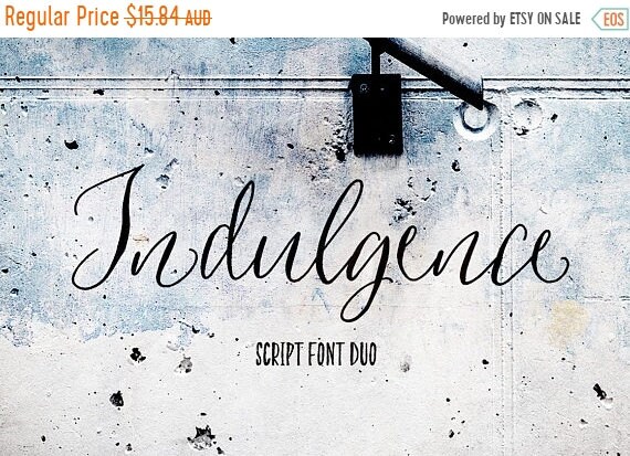 70% OFF Sale Calligraphy Font, Modern Calligraphy, Digital Fonts, Wedding Font, Invitation Font, Script Font, Digital Download, Indulgence