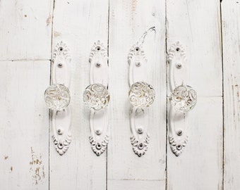 Glass Knobs, Metal Handles,Kitchen Pull, Cabinet Knobs,Iron Home Decor,Shabby Chic True White,Mint Green,Light Sage Green,Spring Pastels