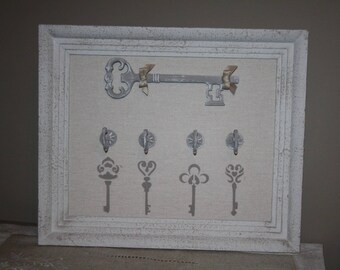 Keychain made from an old wooden frame