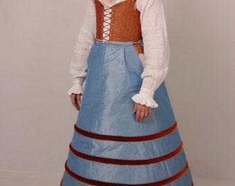 Pattern for Tudor and Elizabethan Farthingales - Large Sizes