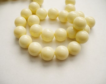 Glass Beads Bisque Round 10MM