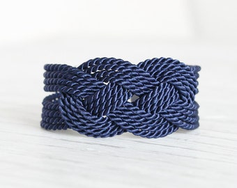 Blue Bracelet, Knot Bracelet, Rope Bracelet, Sailor Knot, Rope Knot Bracelet, Nautical Bracelet, Nautical Knot,Friendship,Dark Blue Bracelet