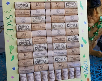 Garden Herb Corkboard