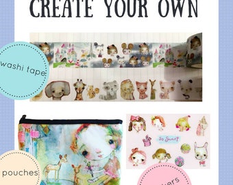 Create your Own Washi tape, stickers, and pouches - online class