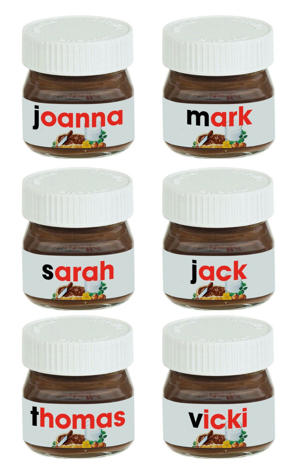 It is a graphic of Dynamite Mini Nutella Label Template It is an image of Dynamite Mini Nutella Label Template