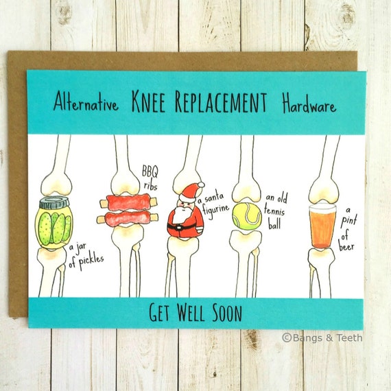  Knee  Replacement  Card Funny  Knee  Replacement  Card Knee 