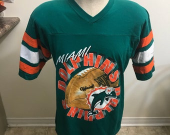 Vintage Miami Dolphins t shirt football jersey size large