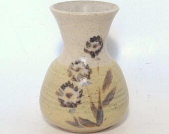Vintage Hand Thrown Stoneware Bud Vase