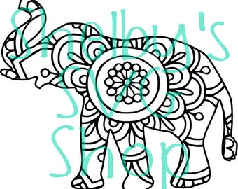 Free Free 114 Simple Mandala Elephant Svg SVG PNG EPS DXF File