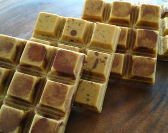 French Toast Candy Bar -- Caramelized White Chocolate, Homemade Maple Candy