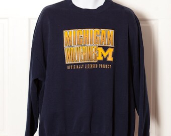 Vintage 90s MICHIGAN WOLVERINES - University Of Michigan Sweatshirt