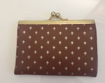 Italian Retro Chic Change Purse Wallet with snap closure from John Wannamaker