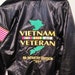 Vietnam Veteran 4th Infantry Divison "Ivy" 2-Sided Satin Jacket w/ Left Chest Flag