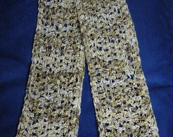 041 - Cream Chenille Scarf (CHILD)/neckwarmer