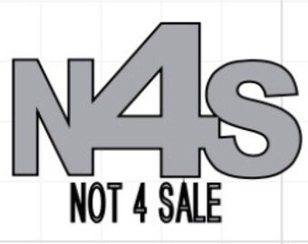 Not 4 Sale vinyl decal. Stop Human trafficking decal.
