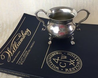 Colonial Williamsburg Sugar Bowl Pewter