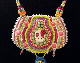 Color Me Romantically Dead Bib Necklace