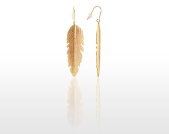 Hypoallergenic Silicone Mat Feather Earrings