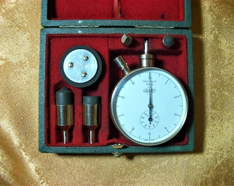Jaquet, Swiss made analog mechanical tachometer, precision instrument, vintage