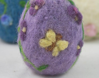 Purple Wool Springtime Egg