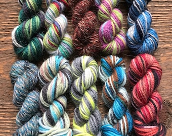 Paton's Kroy Sock Yarn Mini Skein Set -- 10 Mini Skeins/25 Yards Each
