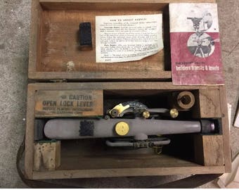 Vintage Berger Surveying Transit Level Original Box & More.