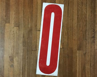Double sided large vintage letters