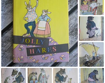 Rachev Sergei Mikhalkov Jolly Hares Gift collector vintage rare books collector's edition collectible find USSR vintage gift collectable