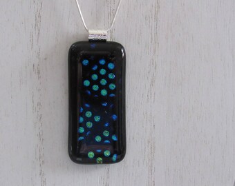 Sale;Dichroic Pendant; Fused Glass Dichroic Pendant; Dicroic Jewelry; Fused Glass Dichroics/PDB807