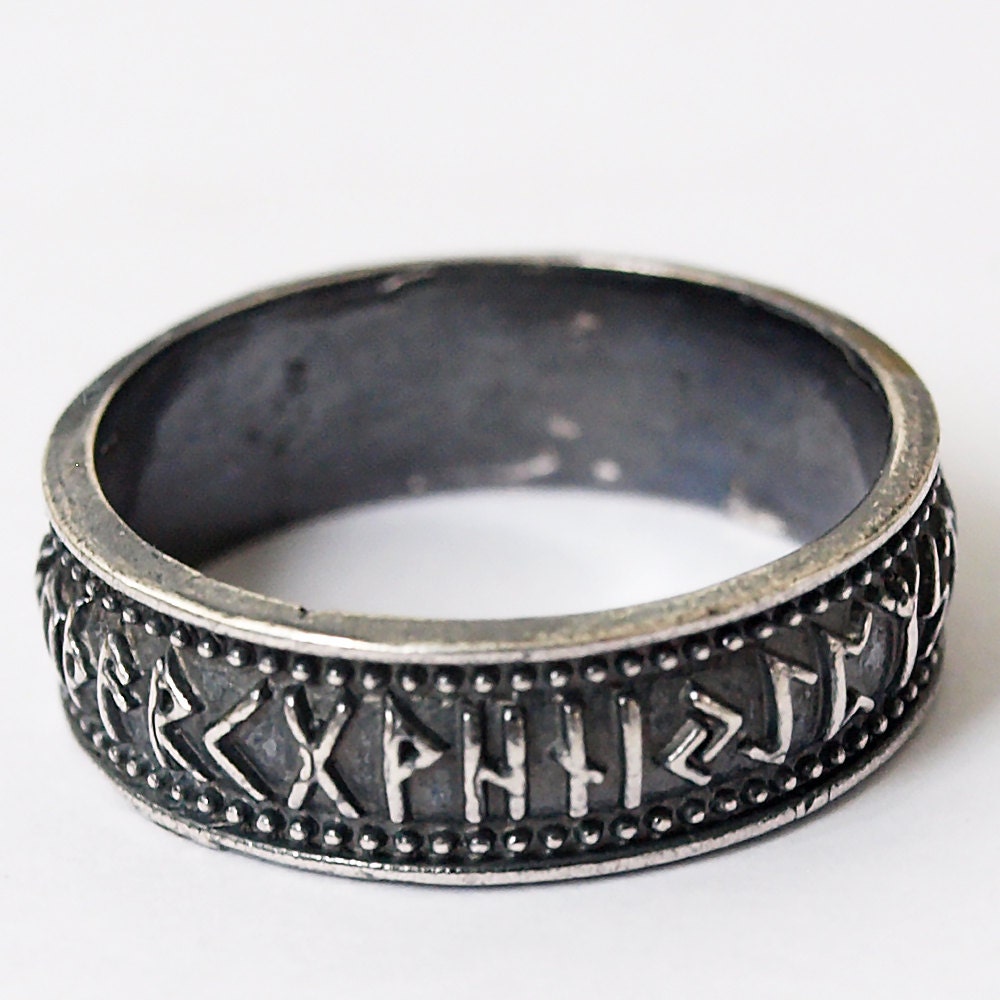Rune ring Futhark ring Elder Futhark Rune jewelry Viking