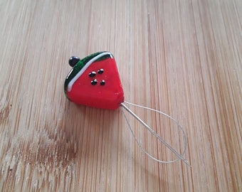 Glass Watermelon Needle Threader/Counting Pin