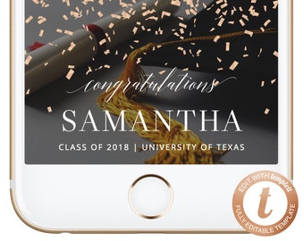 INSTANT DOWNLOAD Snapchat Geofilter Graduation Snapchat Filter College Graduation Geofilter Snapchat Congrats Grad Party Geofilter Templett