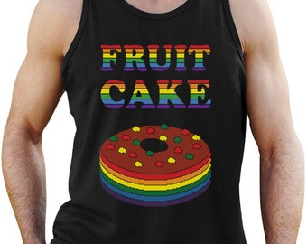 Fruit Cake Ugly Christmas Sweater Men's Tank Top Singlet